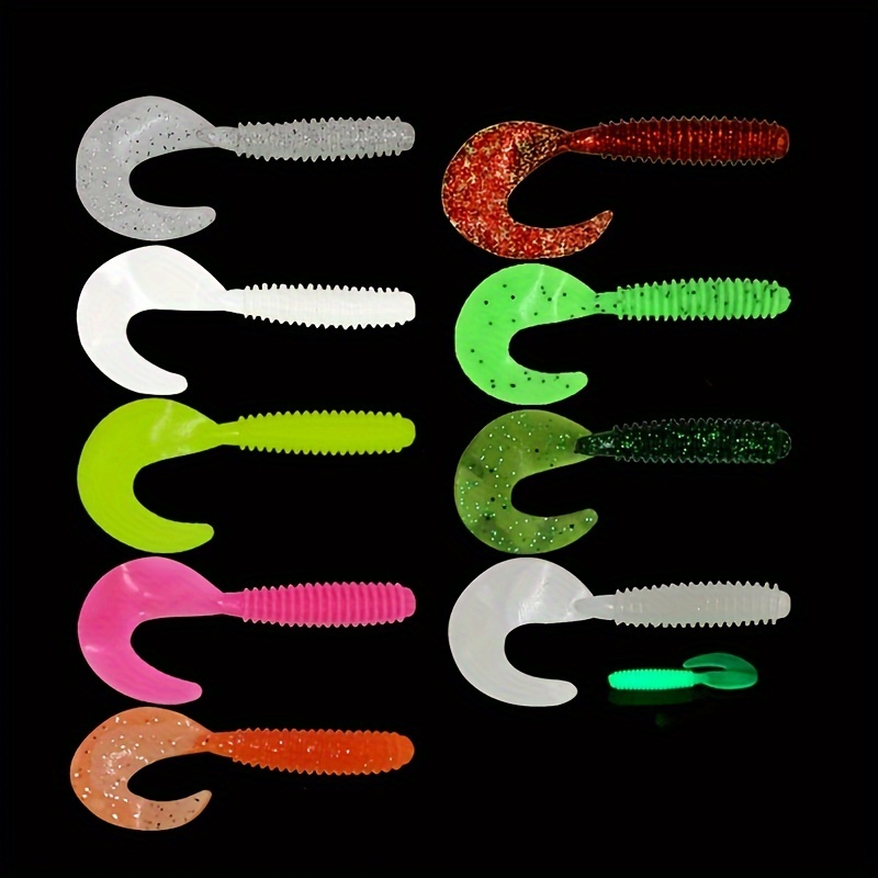 50pcs 5 6 Bionic Swimbaits Soft Lure Trout Crappie Bass Fishing