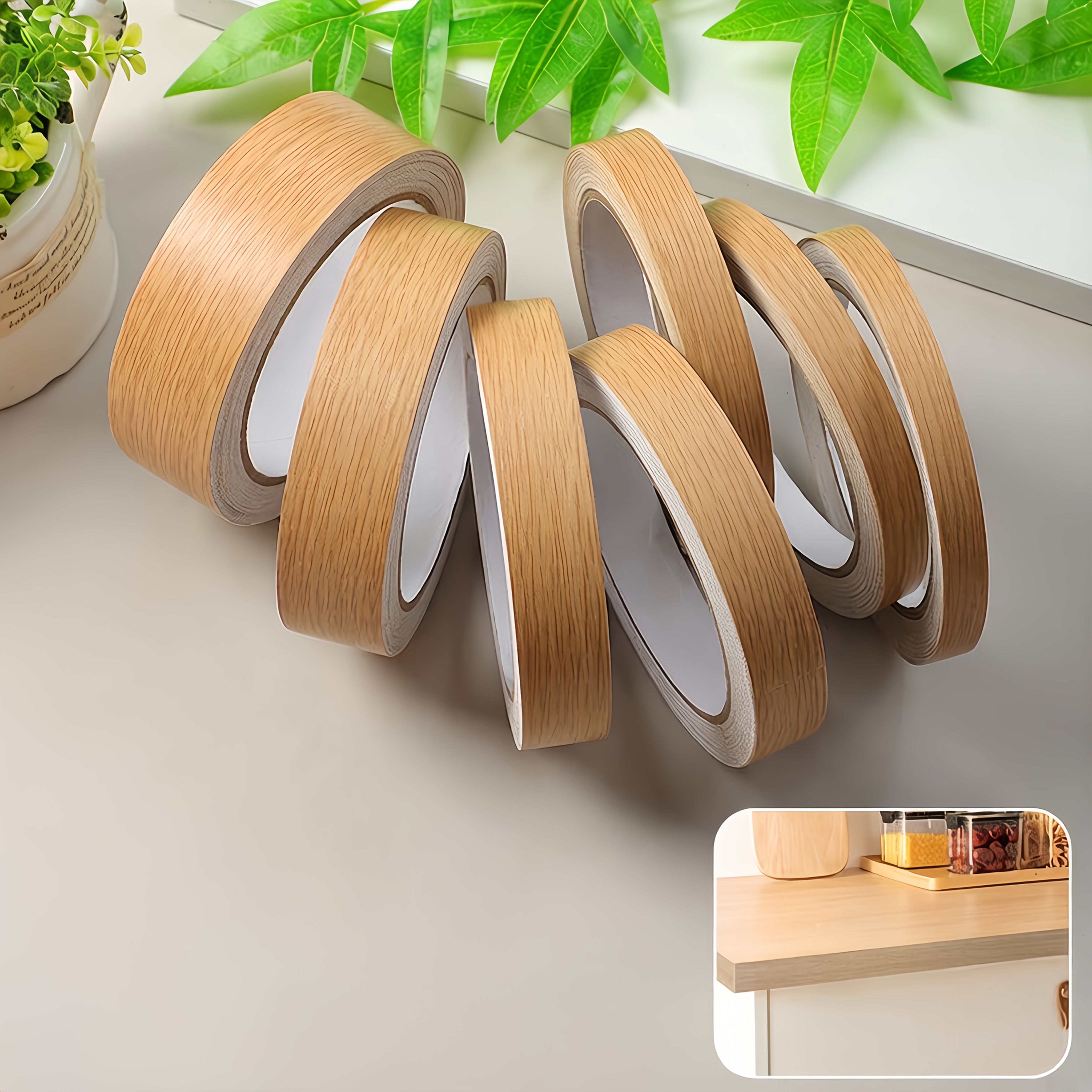 Imitation Wood Grain Self-Adhesive PVC Edge Banding