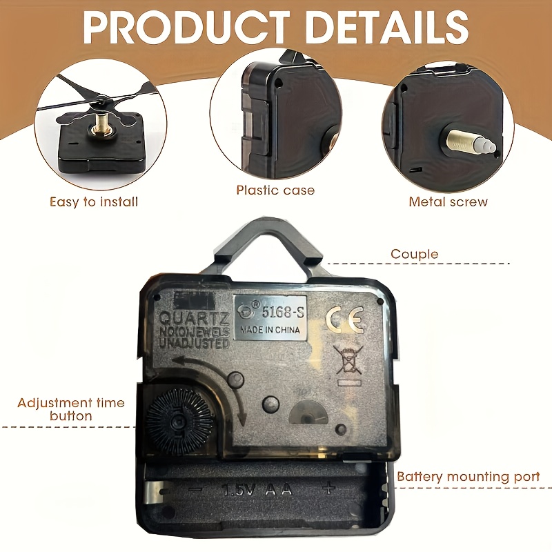 Mécanisme Horloge Murale, Mecanisme Horloge Complet Avec