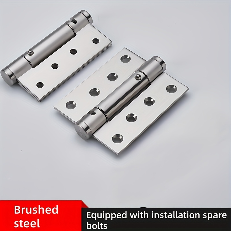 2pcs 4 inch hydraulic spring hinge buffer door closer with positioning rebound hinge automatic closing hydraulic spring hinge