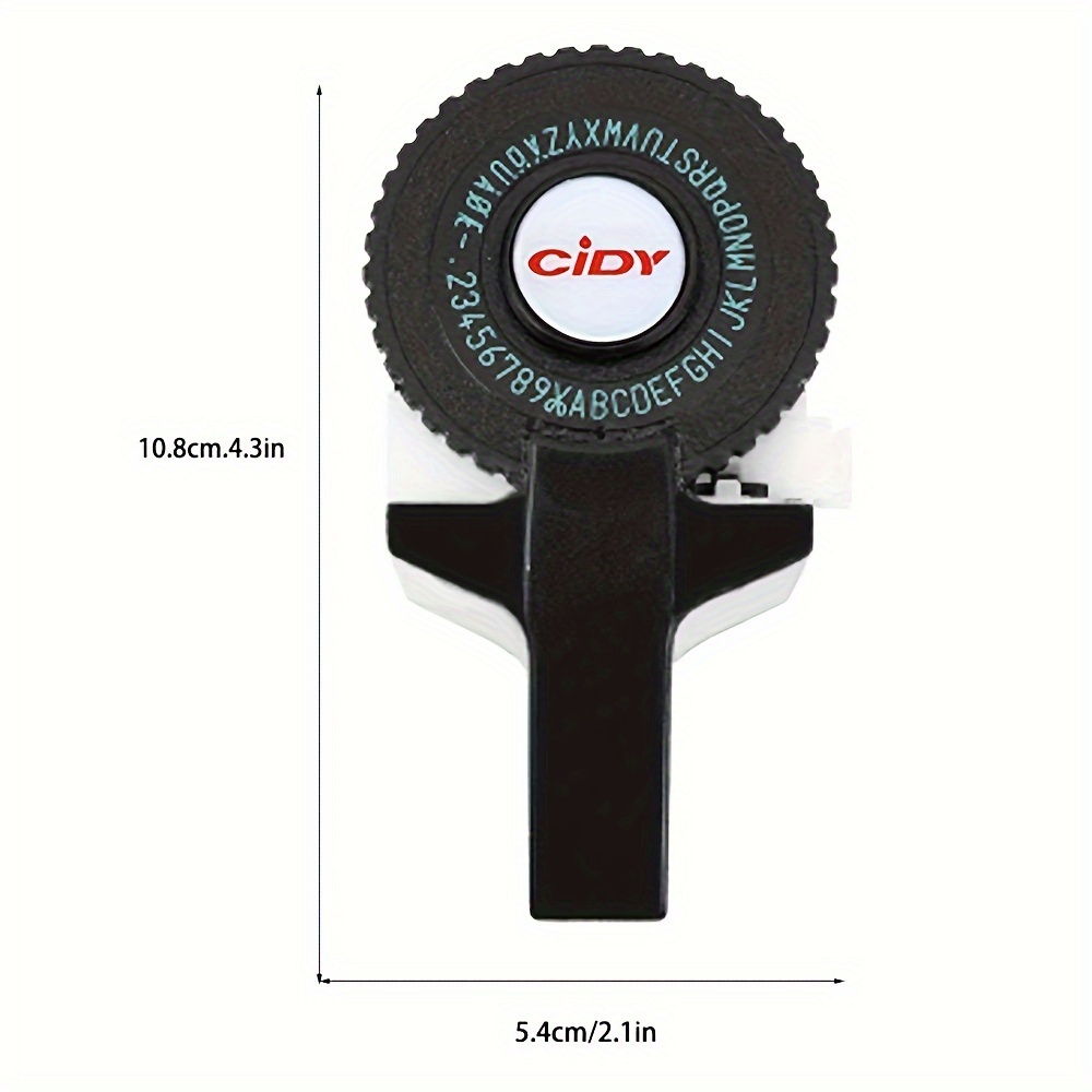 1 Etichettatrice Manuale C12965, Etichettatrice In Pvc 9 Mm Stampa --te In  Rilievo 3d 3 Nastri Gratuiti, Alta Qualità E Conveniente