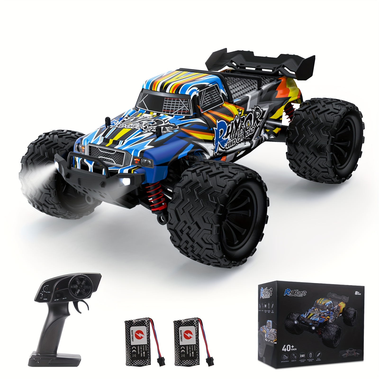 

Rc Cars 40km/ Adult, 9500e 1:16 Scale Remote Control Monster Truck, Racing Hobby Rc Car For Adults, 4x4 Off-road Rc Truck For Boys Halloween, Christmas Gift