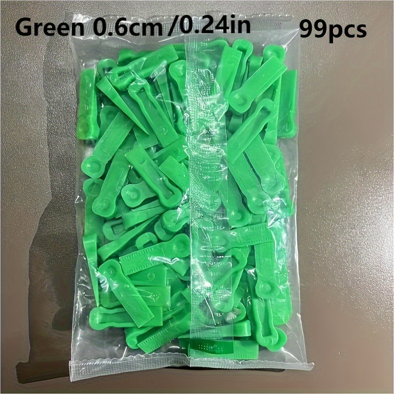 TEMU pour un système de nivellement de carreaux en plastique réutilisable en tailles de 5 mm, 6 mm et 10 mm, conçus pour une installation de carreaux