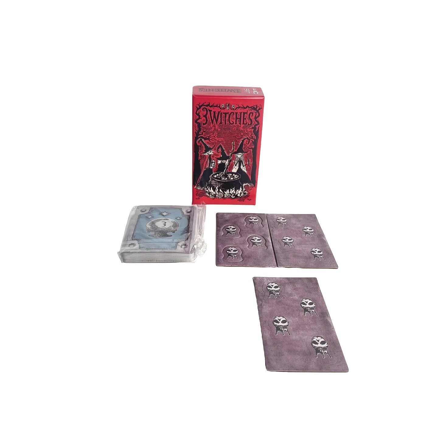 3 Witches Board Game, Magical Strategy Card Game