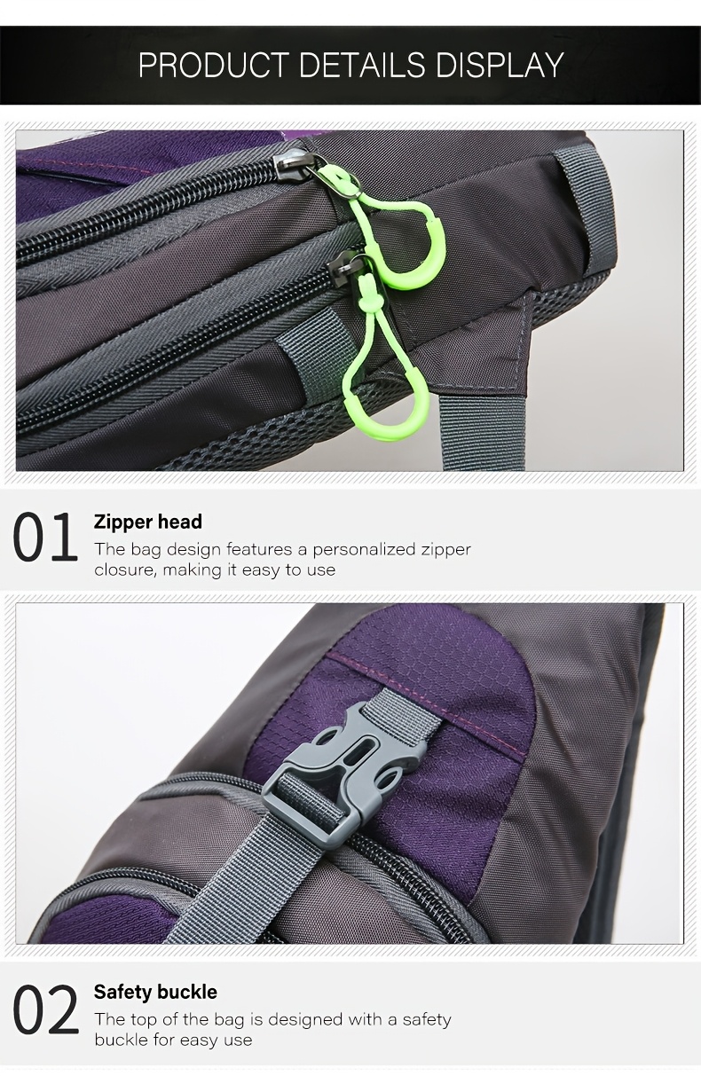 [eonothem Sling Bag] eonothem Unisex Chest Sling Bag | Large Capacity, Adjustable Strap, Zipper Closure, Multiple Colors - Compact Crossbody Bag for Gym, Commuting & Travel