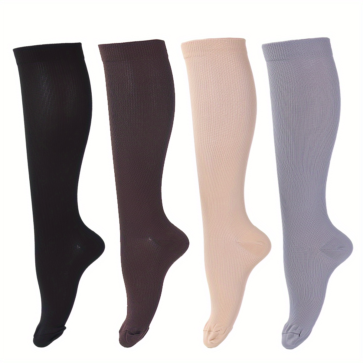 Recovery Socks: Unisex Black-Grey Compression Socks