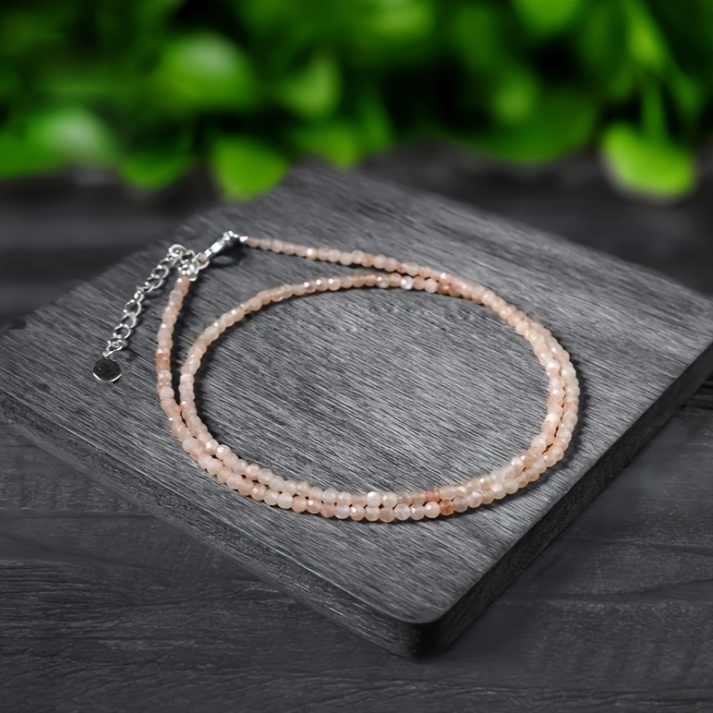 This Delicate Minimalist Orange Sunstone Necklace The Of Sunshine, Making It A Wonderful Gift