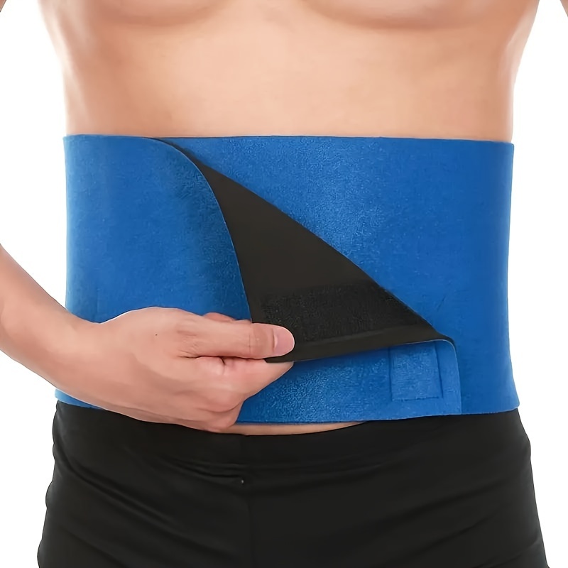 

Adjustable Neoprene Waist Trimmer Belt, Unisex Sweat Wrap For Fitness, Blue Sauna Slimming Belt For Men And Women, Sportswear Body Shaper