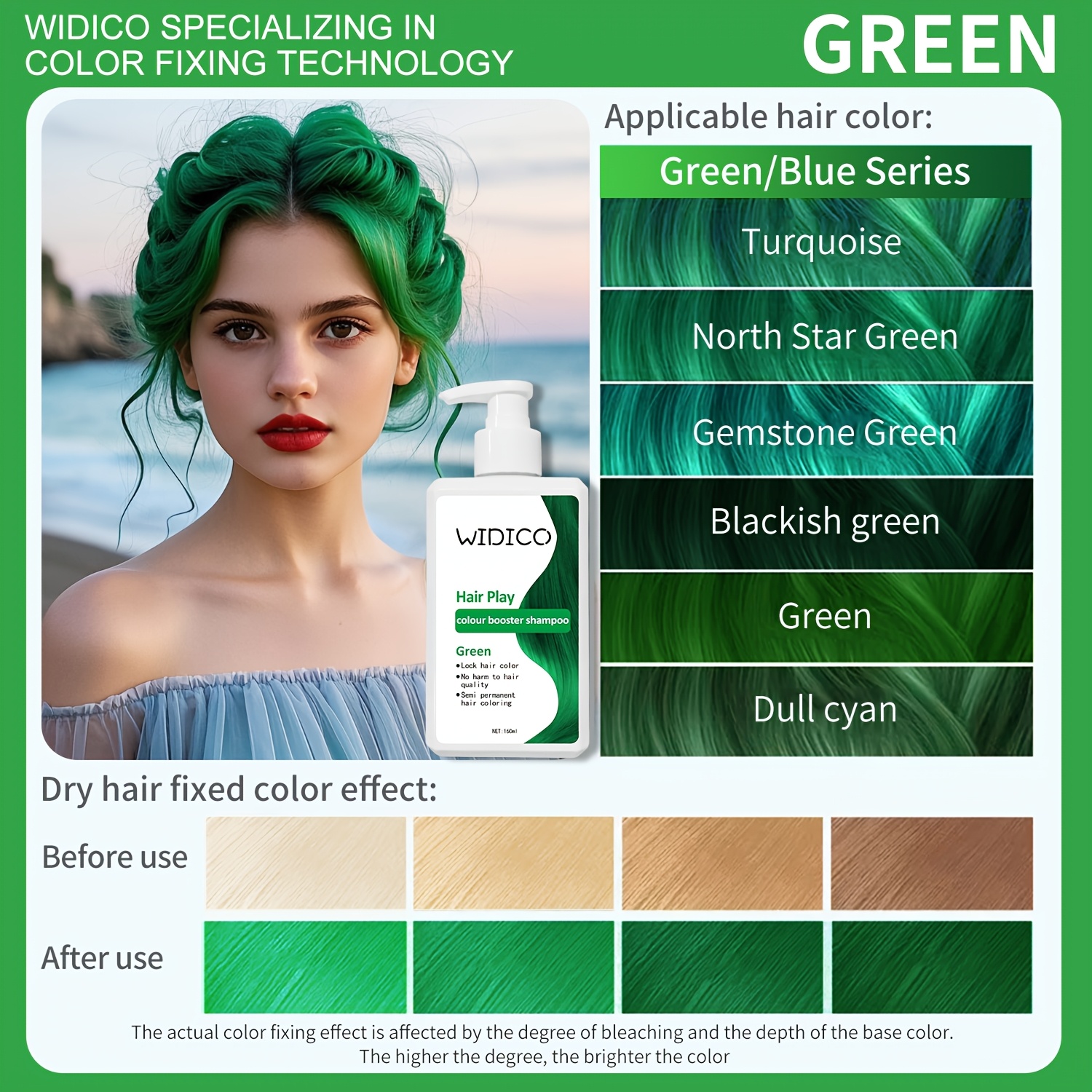 Vibrant Vibes Semi-Permanent Hair Dye - Orange, Pink, Black, Reddish-Brown, Fiery Red, Blue, Green, Smoky Gray, Purple - Vegan Formula, Non-Irritating, Ideal for Festivals &amp; Parties, Festival Hair Dye|Vibrant Color Selection|Coconut Oil Infused