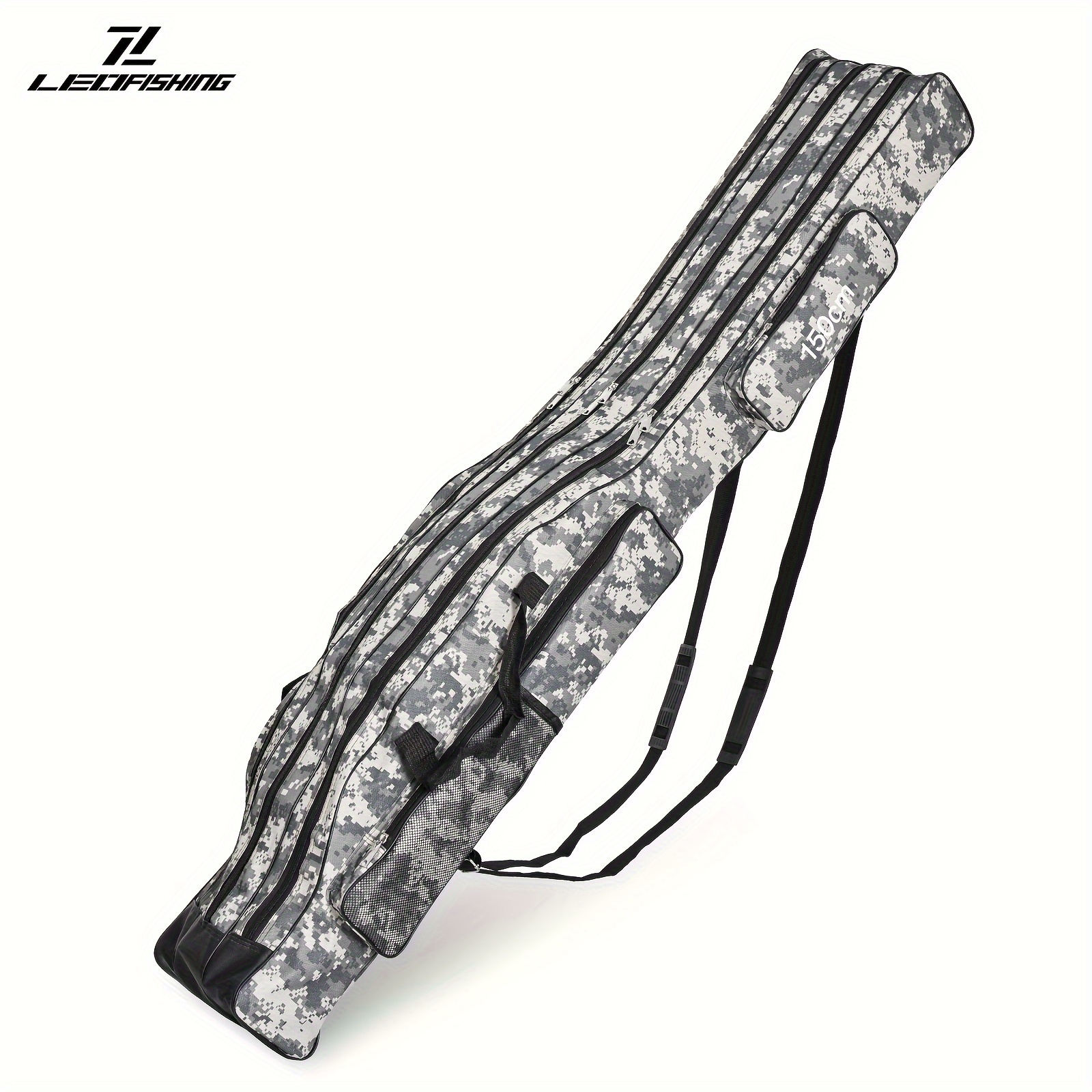 Image of Leofishing 120cm/47.24in 150cm/59.0in Portable Fishing Tackle Storage Bag, Fishing Rod Tool Large Capacity Multifunction Storage Fishing Bag For Traveling Fishing 2color