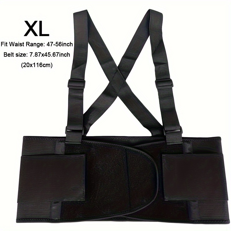 1pc Back Support Belt For Heavy Duty Work Men And Women Lower Lumbar  Support For Heavy Lifting Brace Lumber Waist Support Belt With Suspenders  Adjusta