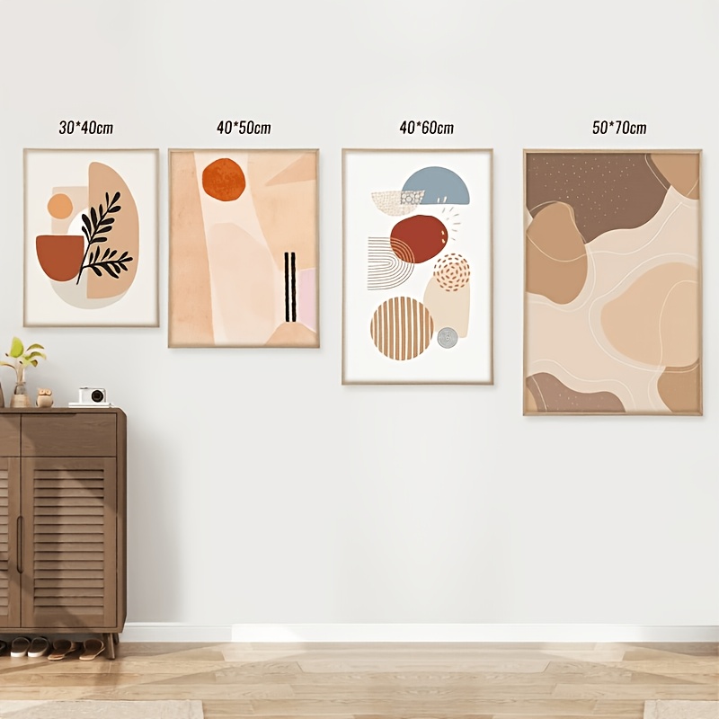 Wood Grain Canvas Frame, 30x40/40x50/40x60/50x70cm, Equipped With Flexible Mounting Clips, Suitable For Canvases From 0 To 2.2 Cm Thick, Ideal For Bedrooms, Wall Displays, Or Framed Photo Displays