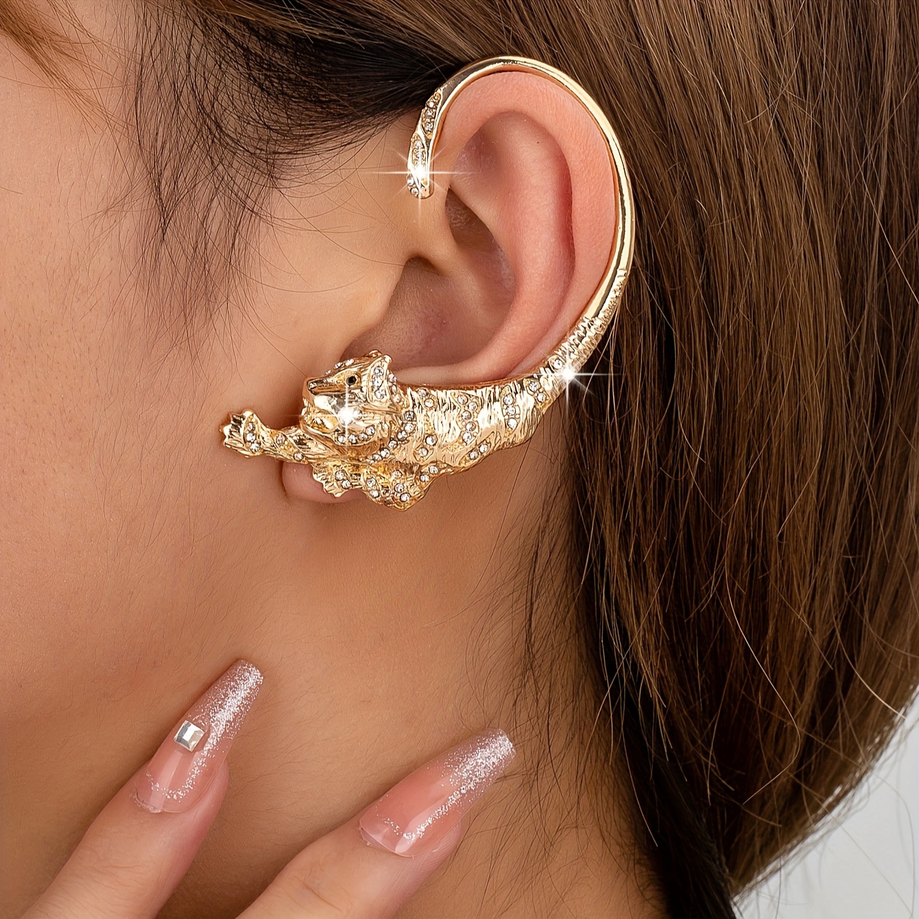 TEMU Last Model Clip Oreille Léopard 3D Exagéré Créatif
