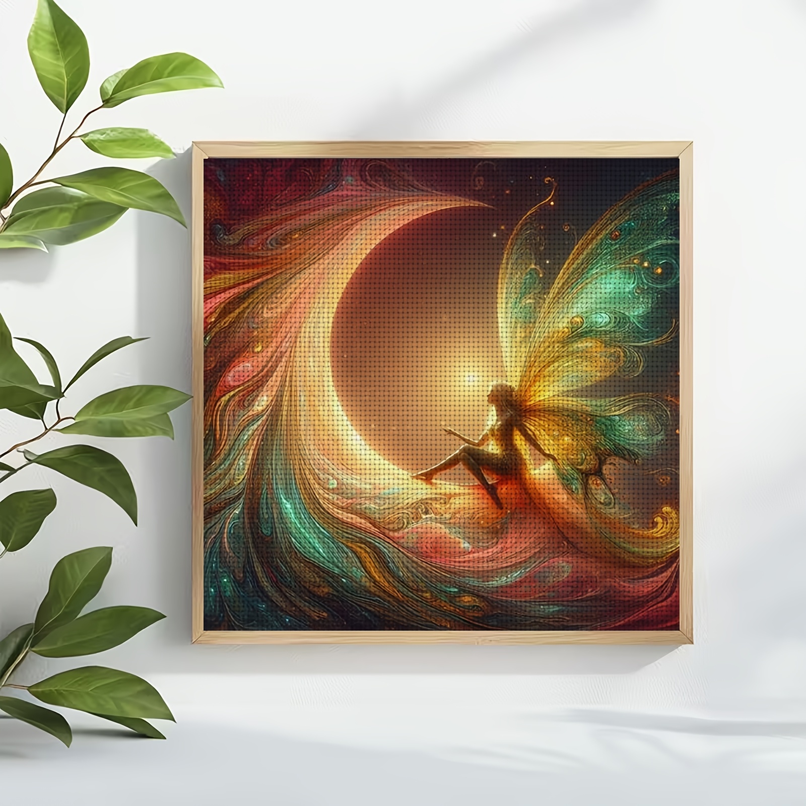 Cross Stitch Kit, Fairy Sitting Under The Tree Pattern