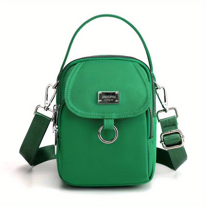 TEMU Women's Handbag - Neutral Men's And Women' Shoulder Bag, Casual And Fashionable, Solid Color, Multi-pocket, Versatile, Small Bag, Suitable For