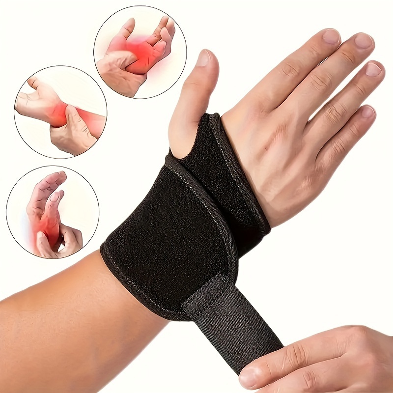1pc versatile adjustable wrist brace     compression ideal for exercise support in fitness weightlifting   wrist stabilizer for men women details 2