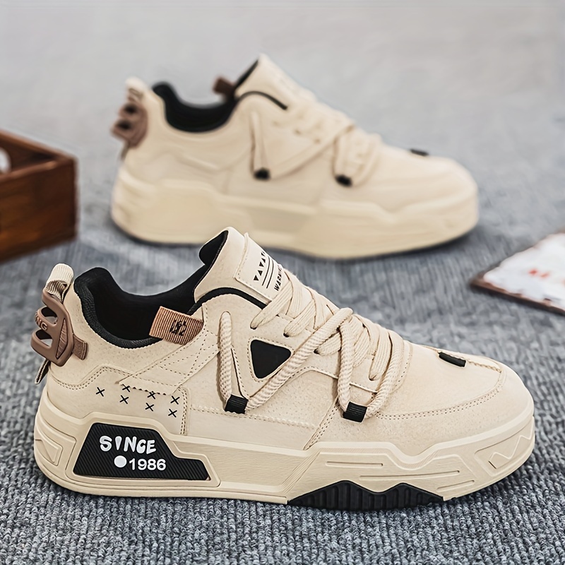mens thick sole platform sneakers with height increase upper sole low   toe for outdoor hiking gym casual wear comfortable lift suitable for work sports daily use