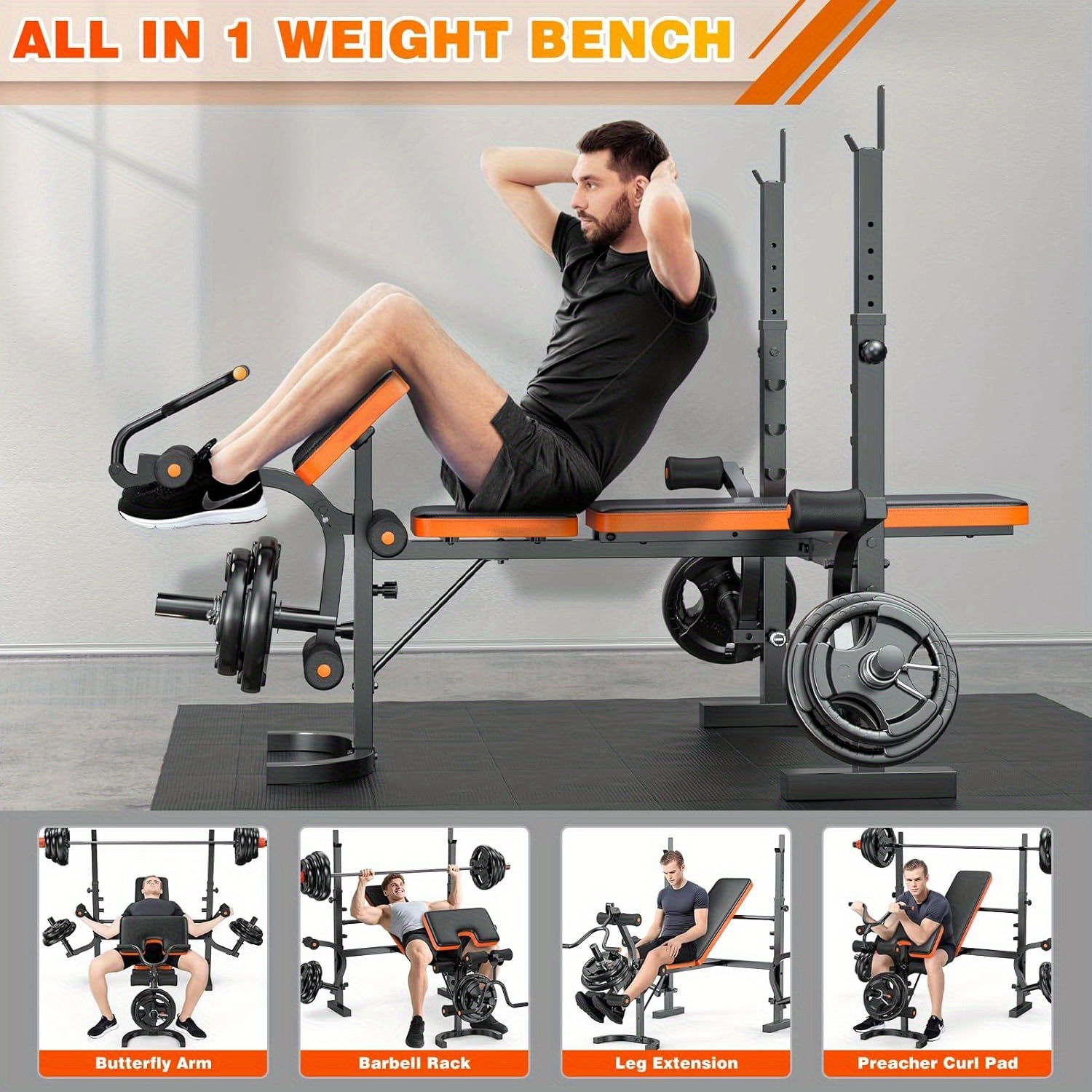 Rack De Musculation DOMYOS + Banc – Occasion, Bon état