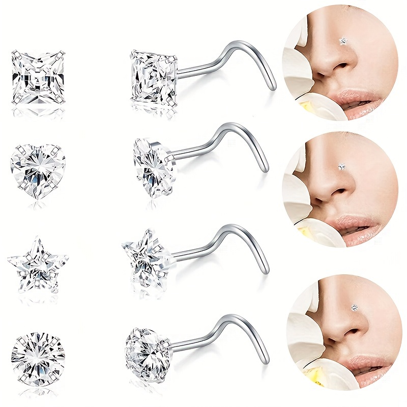 Pentagram nose stud hotsell