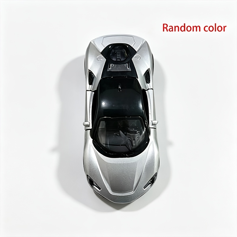 TEMU Die-cast Sports Car Model Toy, Realistic Racing Car Model With Openable Doors, Collectible Vehicle Toy, Random Color 1pc, Educational And