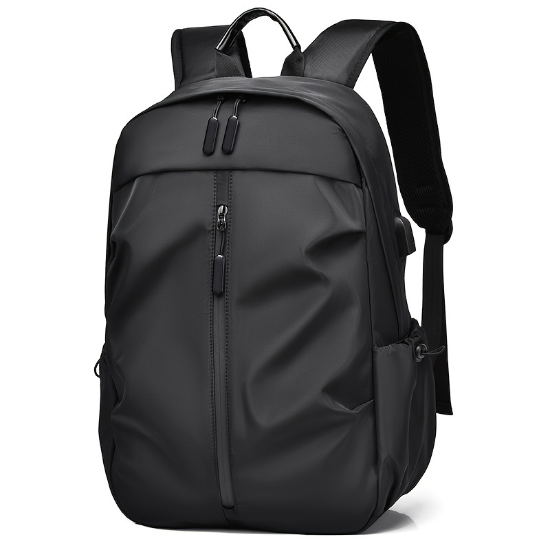 

Men's Backpack Oxford Cloth Fabric Casual Business Computer Bag, Students Backpack Waterproof Wear-resistant Simple Portable Backpack
