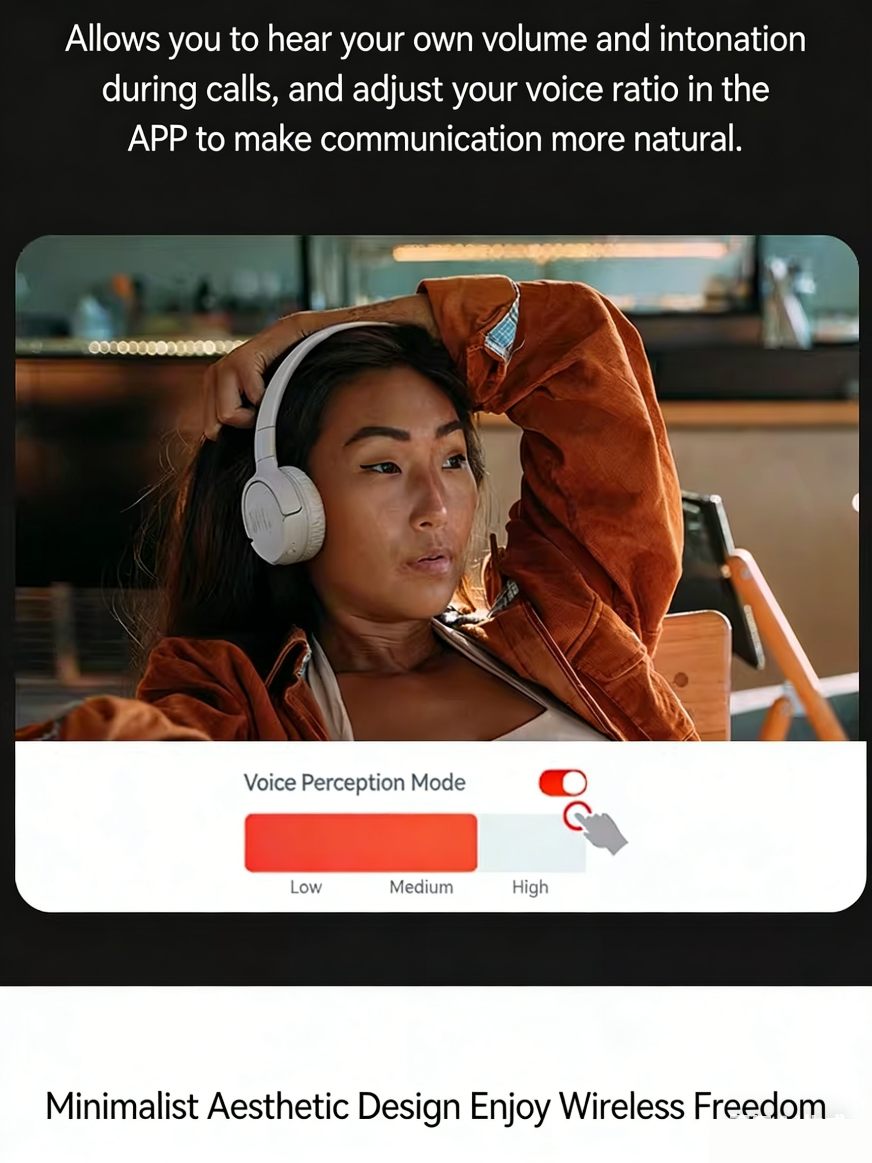 JBL Tune 520 BT, On-Ear Wireless Headphones, Pure Bass, 33Mm Dynamic Driver, Restoring Music Details, Call Noise Reduction, JBL APP, Multi-Scene, Suitable for Pop/Rock And Other Genres