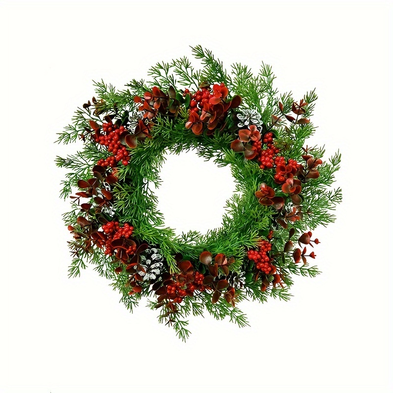 

Versatile Christmas Wreath - Door & Wall Decor, Holiday, Home, Office, And Theme Party Ambiance, Christmas Wreath, Door Hanging, Scene Decoration, Home Decor