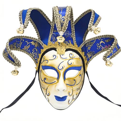 neue karneval personalisierte venezianische stil handbemalte fünfeckige weibliche gesichtsmaske, elegante verkleidungsmaske für ausflüge