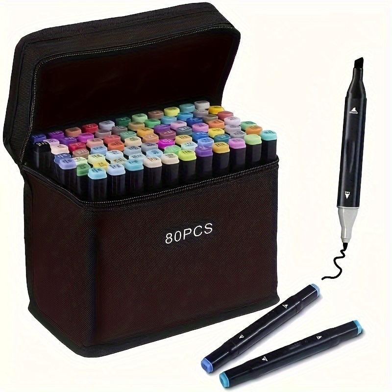 

80pcs Markers Set, Mixed Markers Set, Art , Art Markers, Markers, Carrying Included, And