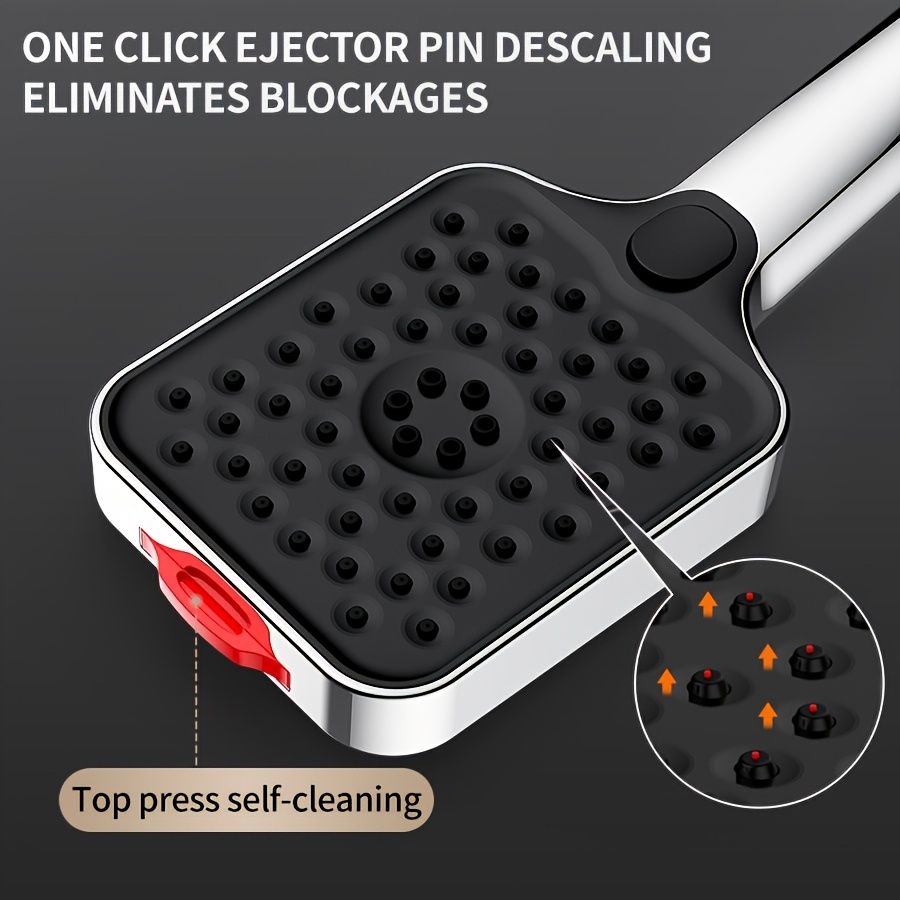 Handheld Pressure-Enhanced Showerhead with 3 Adjustable Modes