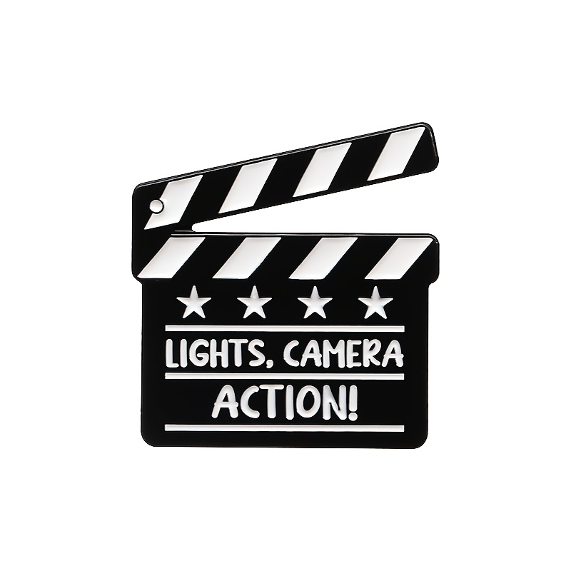 Image of 1/2pcs Creative Cartoon Brooch Fashion Movie Filming Styling Badge &;s And &;s Clothing Backpack Accessories Badge
