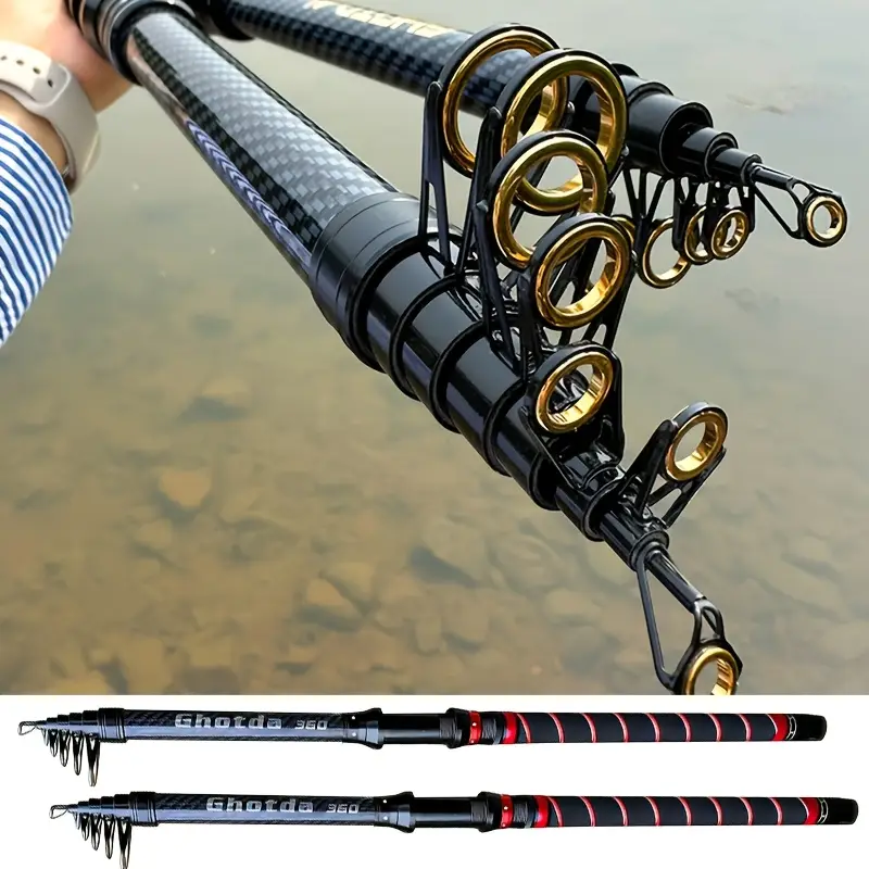 european telescopic fishing rod FINNECT The Black Widow is a telescoping rod that extends up to 10 to 20 depending on model Obei Feeder FIshing Rod Telescopic