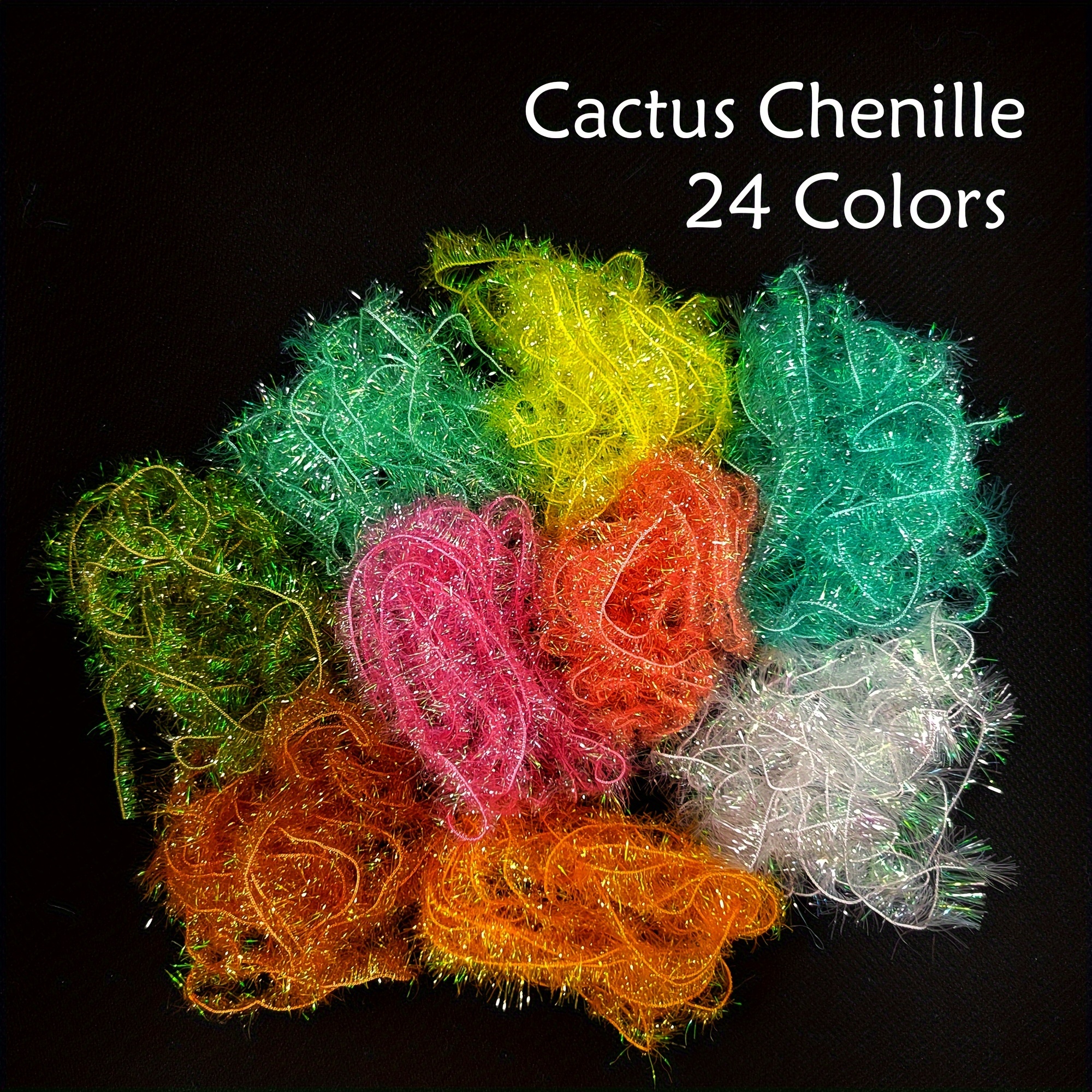 1pc 157.48inch Cactus Chenille Fly Tying Materials, Trout Fishing * Fishing  Accessories