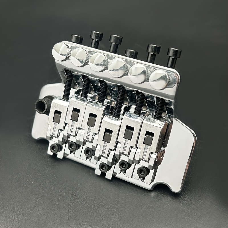 [Alloy Guitar Tremolo Bridge] Double Locking System Alloy Electric Guitar Tremolo Bridge | Black, Silvery Grey, Golden