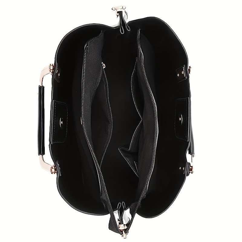 womens high quality synthetic leather handbag adjustable