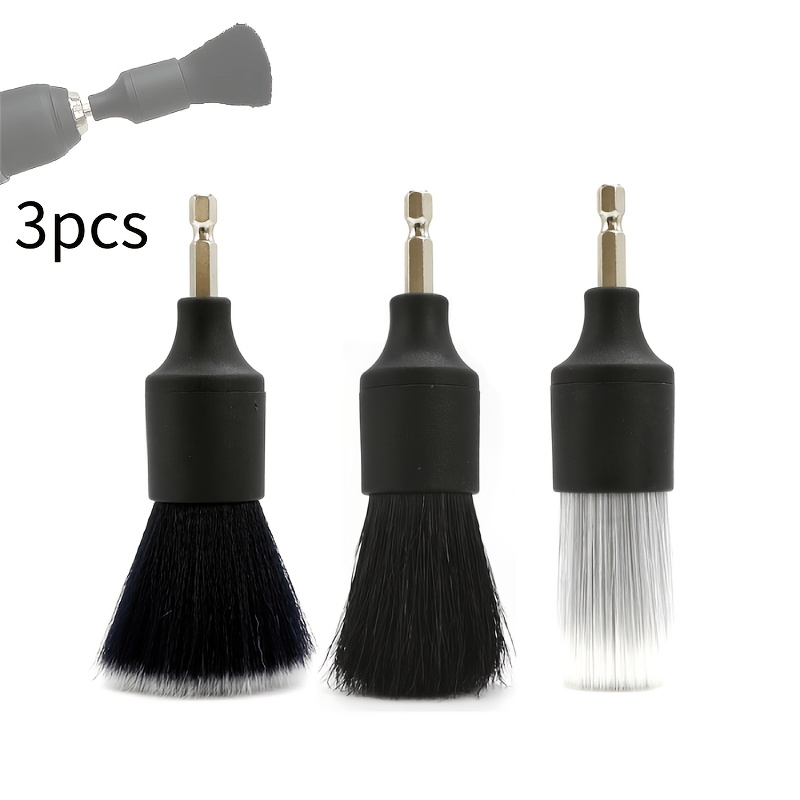 E-shop Bohrbürsten-Aufsätze, ein Set aus drei Bohrbürstenköpfen, Auto-Detailing-Bohrbürsten-Set, entwickelt für die Reinigung von Innen- oder