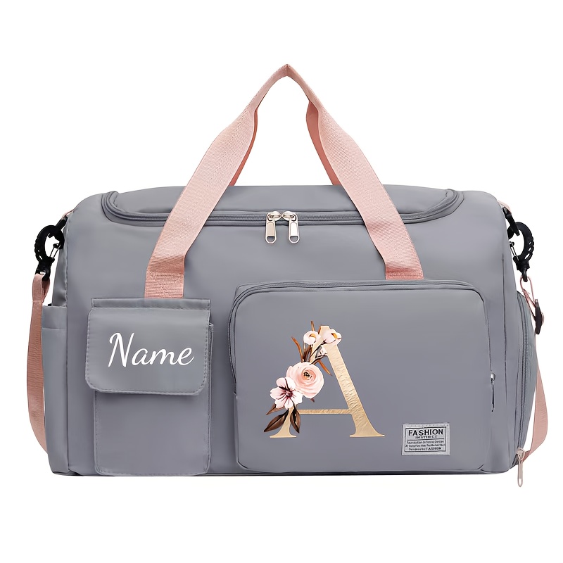 TEMU This Custom Name Bag Is Perfect For The School Year, , And Relocations This Spring. It Accommodates A Yoga Mat And Features A Compartment For