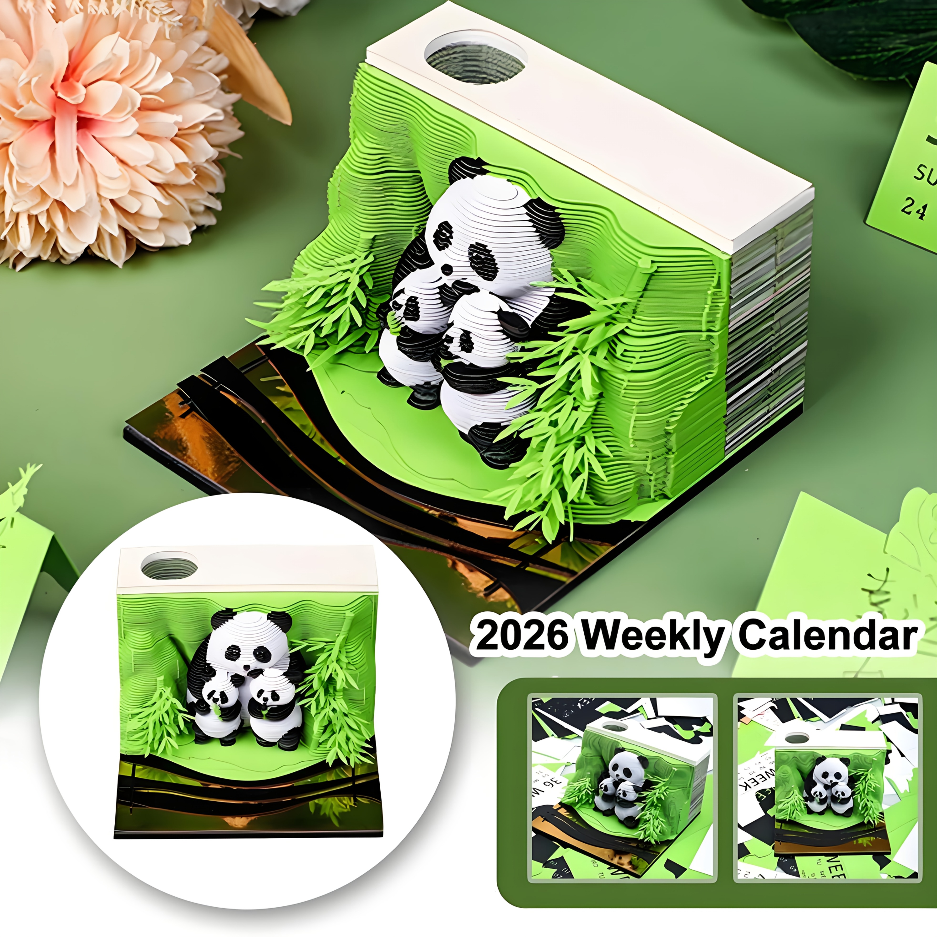 calendar 2026 panda desk weekly - Temu South Africa