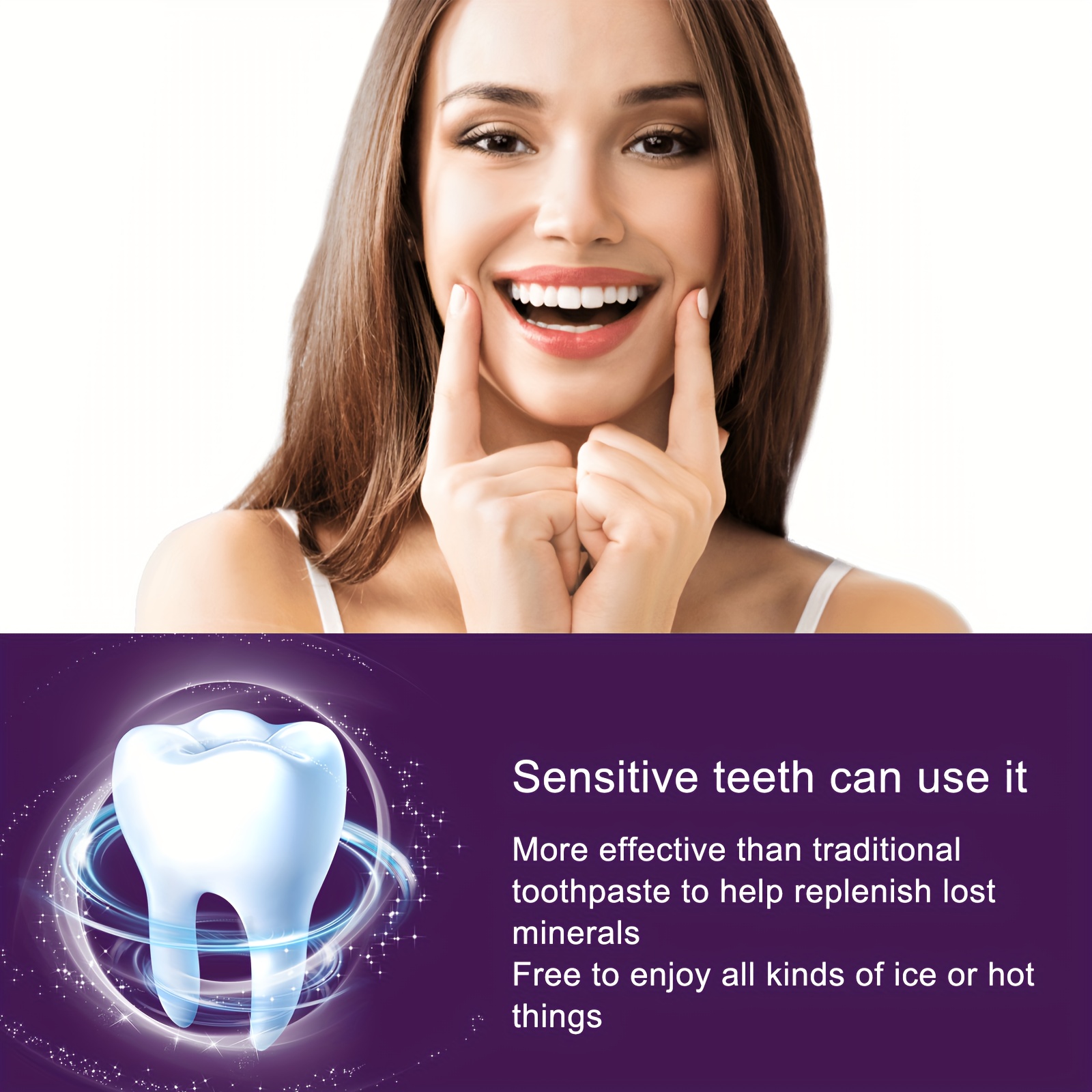 1pc/2pcs V34 Purple Toothpaste, Deep Teeth Cleaning, Removes Stains from Coffee and Tobacco, Prevents Yellowing, Whitens Teeth for a Fresh Breath