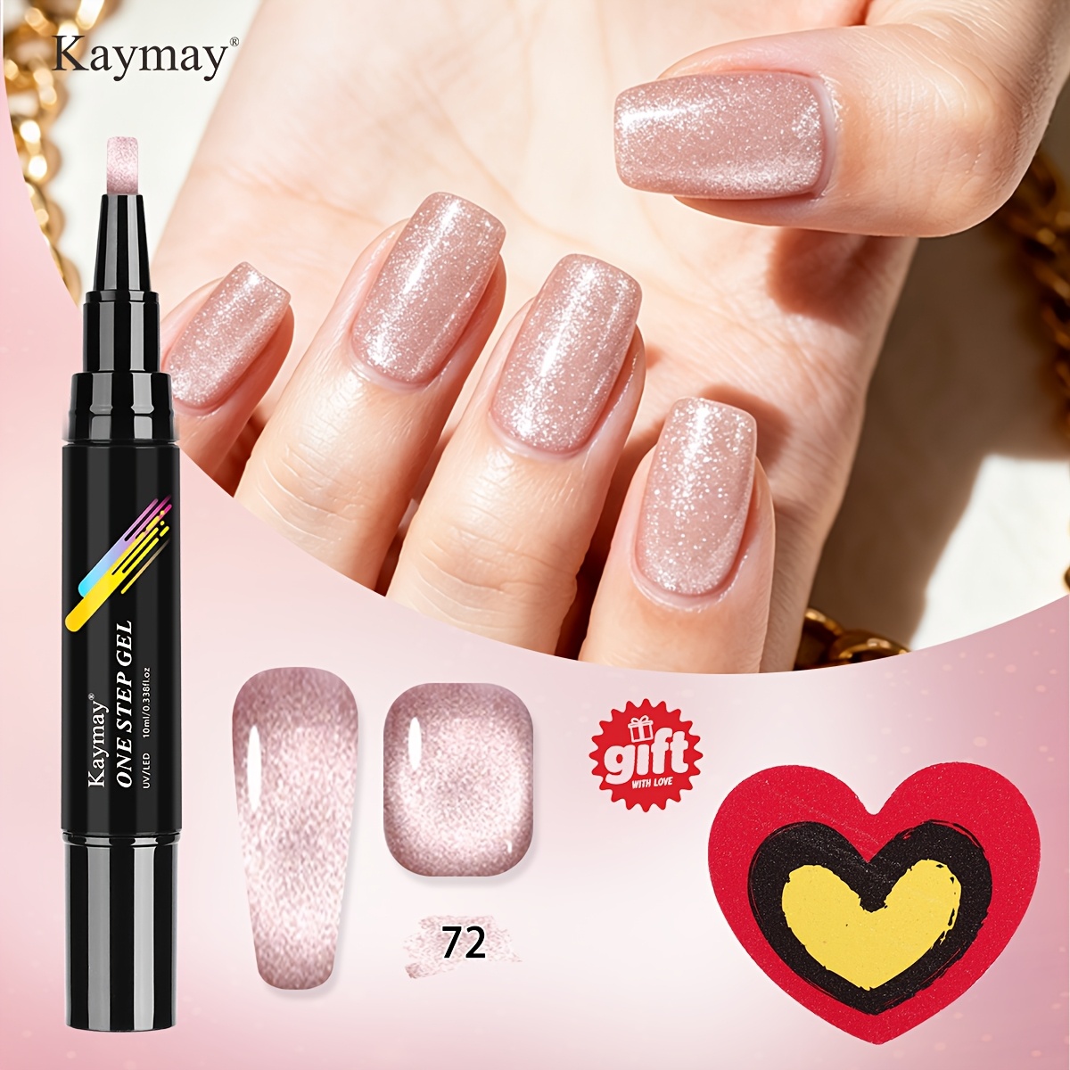 1/6pcs Nail Gel Easy To Apply Long-lasting Non-shedding Quick-drying High Gloss Nude Versatile Suitable For Daily Work