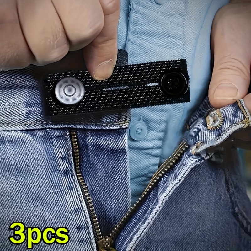3pcs of high   pants belt extension buckles instant pants belt   adjustment buckles waistband expansion extension buckles suitable for   men and women comfortable and     accessories sewing supplies