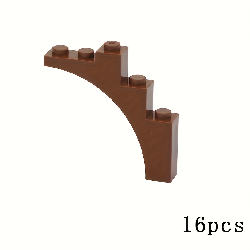 16 Building Blocks 2339 14395 Compatible With -1x5x4 Arch Branches And Bridge Elements, Used For Creative Building Models And Natural , High-quality And Durable Building Block Materials