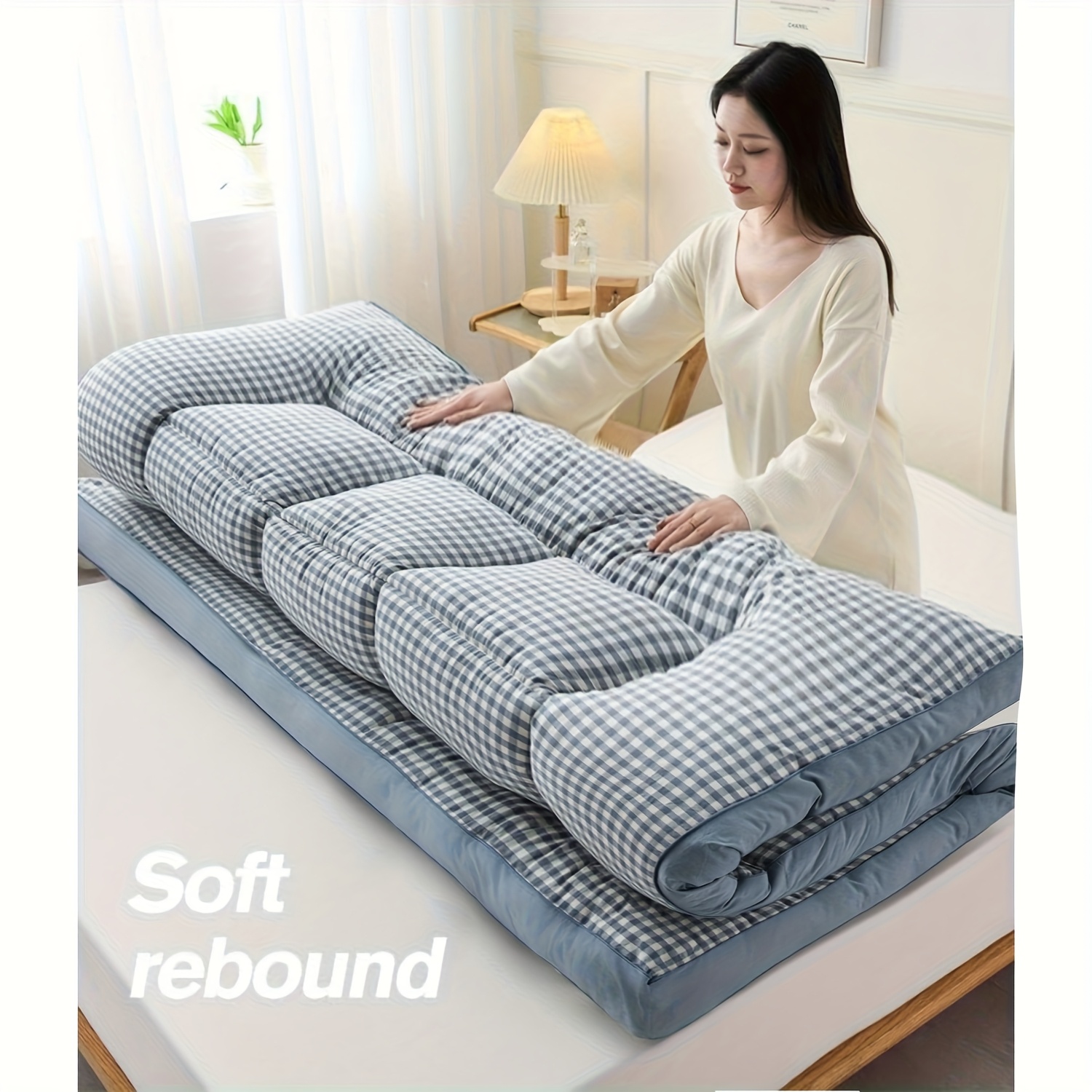 foldable tatami mat japanese futon mattress portable Temu