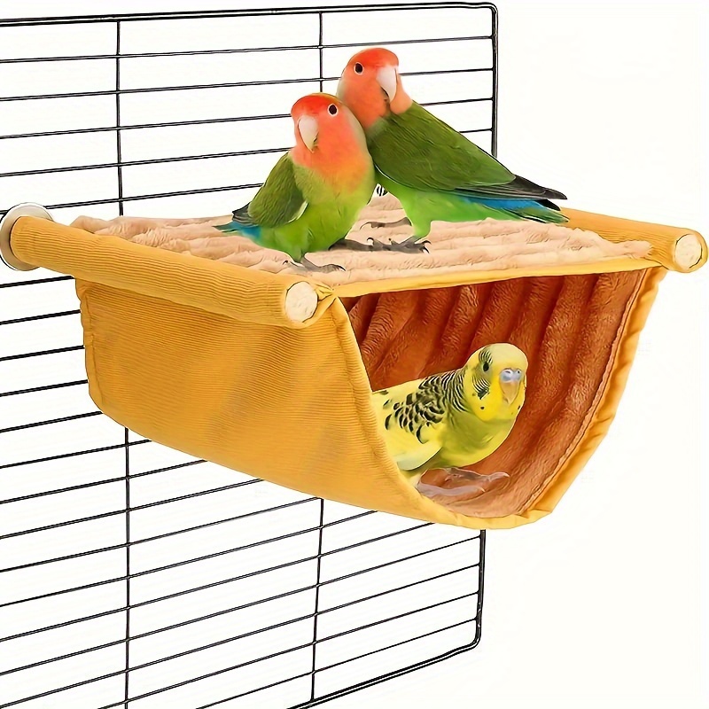 1pc 鳥の巣 三角形の通気性のある暖かいハンモック インコ 牡丹 グレーパロット 鳥の巣鳥かごペンダント 装飾 - Temu Japan