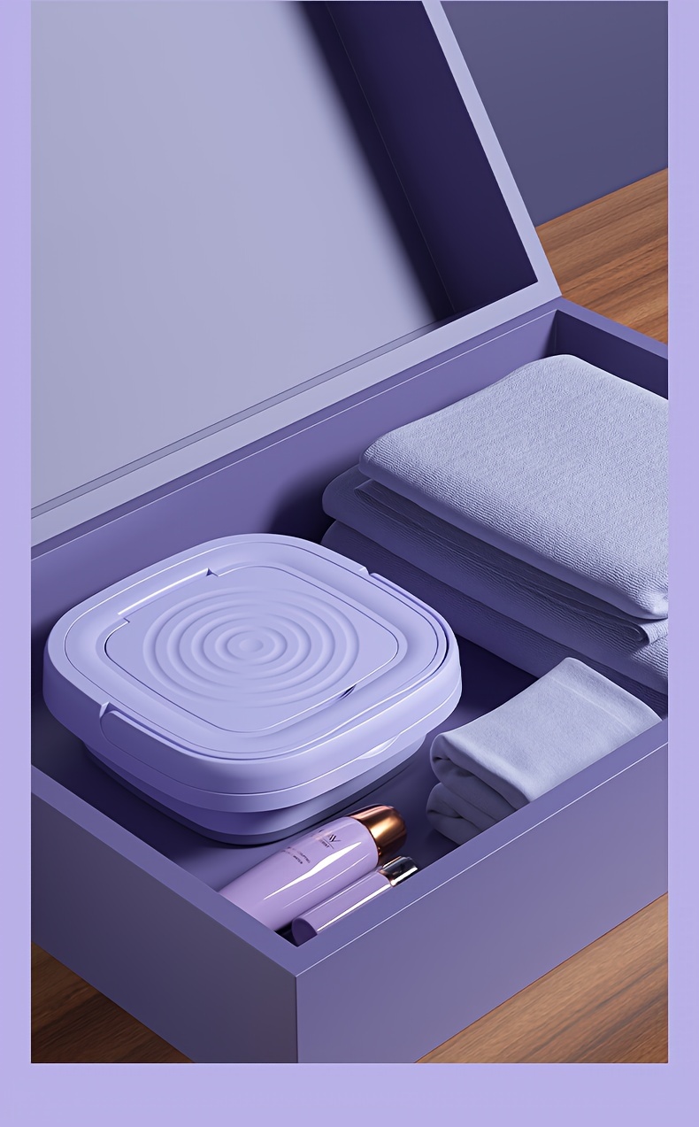 portable foldable mini washing machine 8l high capacity with 3 deep cleaning half automatic washt dry for rv travel camping details 11