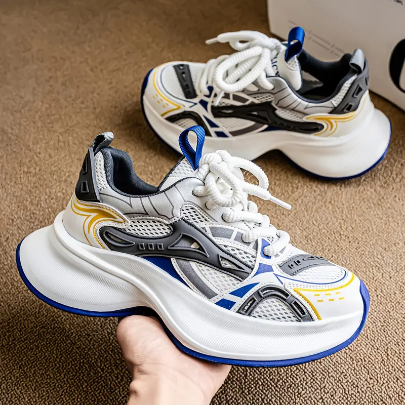 zapatillas bajas para hombre - / /, transpirable con cordones, de pvc acolchada y diseño antideslizante ideal para gimnasio o uso casual en toda temporada ( ) Detalles del producto 14