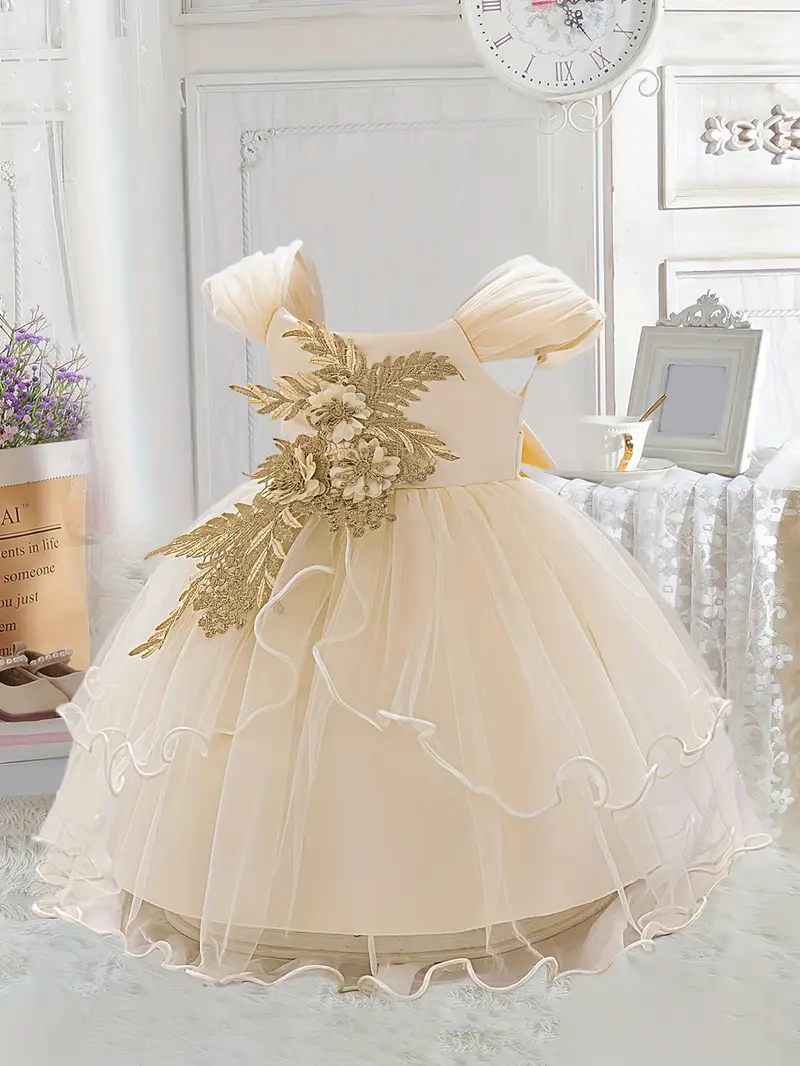 new applique infant toddler dress elegant one - Temu Qatar new applique infant toddler dress elegant one - Temu Qatar