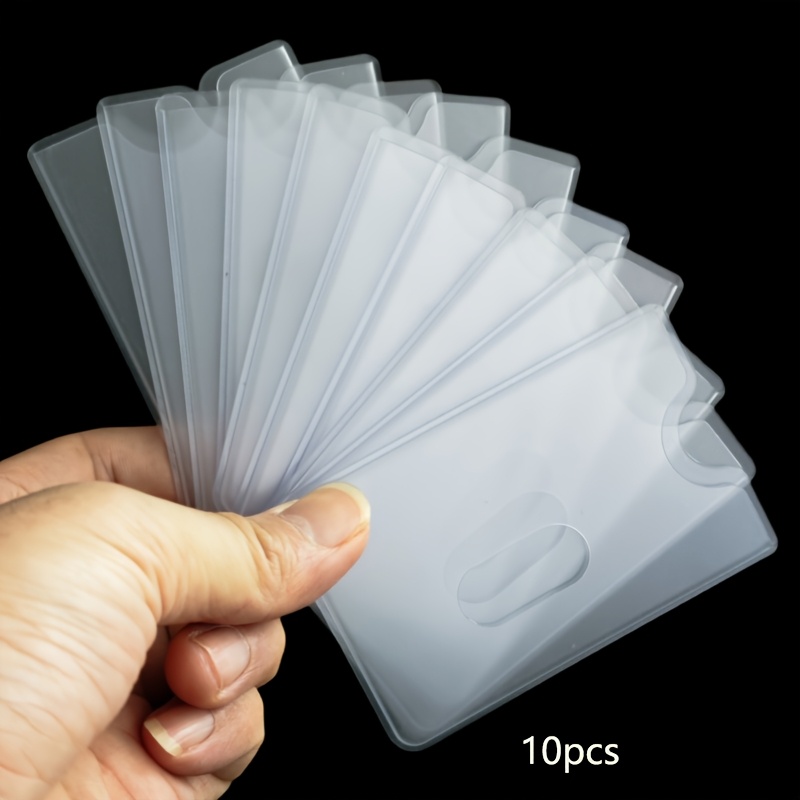 E-shop 10 Stück Walltrust RFID-Blockierungs-Kartenhüllen, magnetresistente, harte, transparente Schutzhüllen für Kreditkarten/Personalausweise, NFC