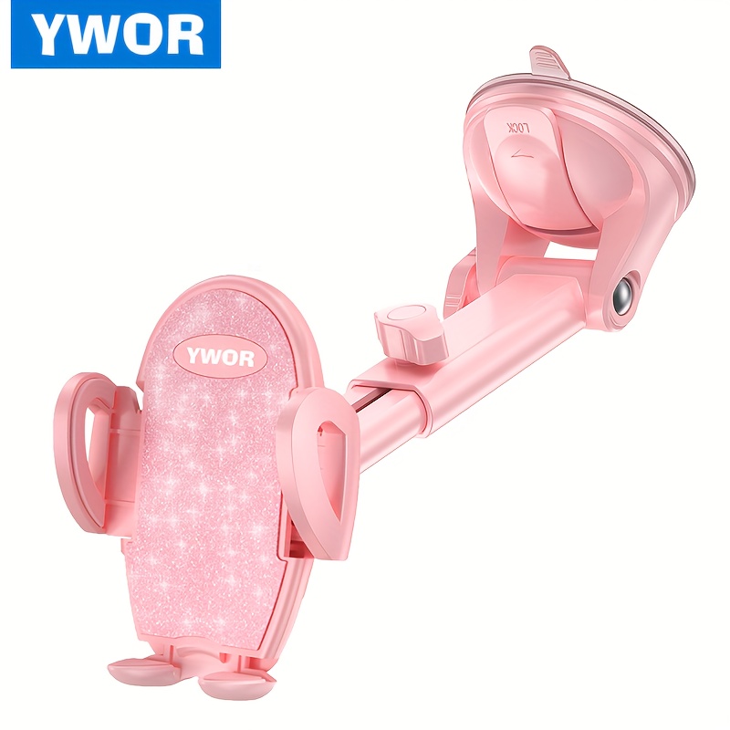E-shop YWOR Saugnapf Handyhalterung, Universelle Handyhalter für Ihr Auto Armaturenbrett, Handyhalterung Auto mit Klebepad, Kompatibel mit iPhone,