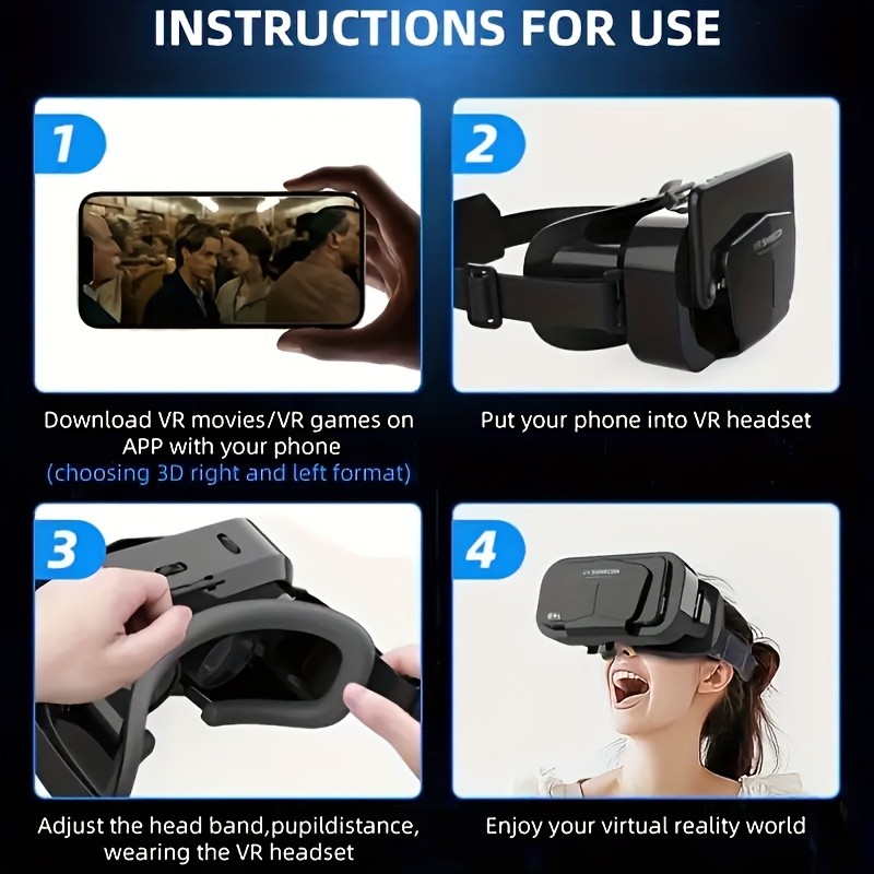 Plastic Onn Virtual Reality Smartphone Headset Games [3D Video VR